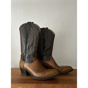 Dan Post 6994 Western Boots Brown Black Biltrite Cowboy Leather Men's Size 8